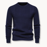 João | Sweater Tricô Patchwork Multicamadas Conforto