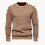João | Sweater Tricô Patchwork Multicamadas Conforto