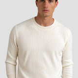 Sweater de Malha – Manga Longa Canellada e Calor e Forma Estáveis