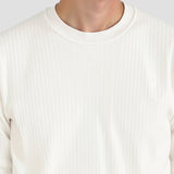 Sweater de Malha – Manga Longa Canellada e Calor e Forma Estáveis