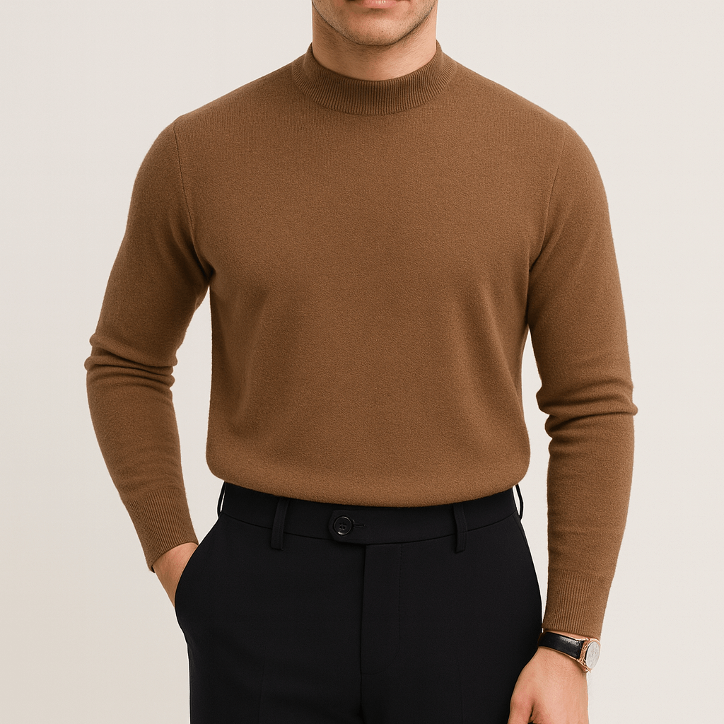 Sweater de Malha – Ajuste Slim, Forma Estreita e Calor de Baixo Perfil