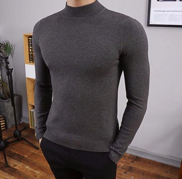 Sweater de Malha - Corte Slim e Conforto Uniforme para Camadas