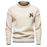 Sweater de Malha - Tecido de Mistura Suave e Retenção de Calor Uniforme