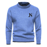 Sweater de Malha - Tecido de Mistura Suave e Retenção de Calor Uniforme