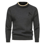 Sweater de Malha - Tecido de Mistura Suave e Retenção de Calor Uniforme