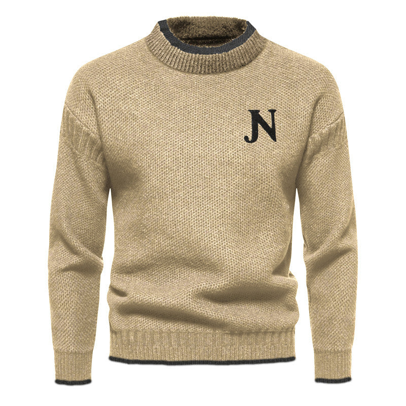 Sweater de Malha - Tecido de Mistura Suave e Retenção de Calor Uniforme