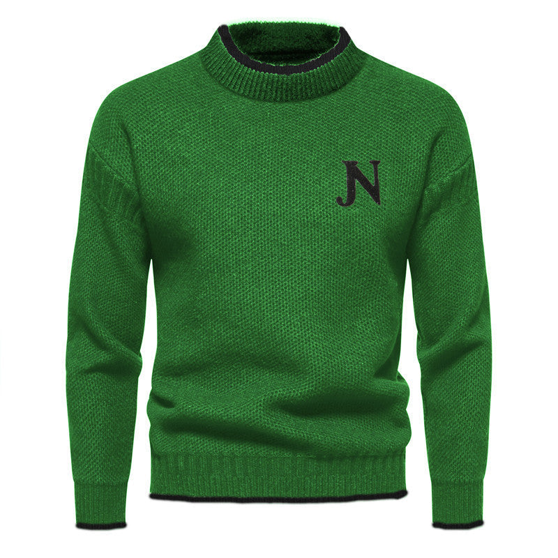 Sweater de Malha - Tecido de Mistura Suave e Retenção de Calor Uniforme