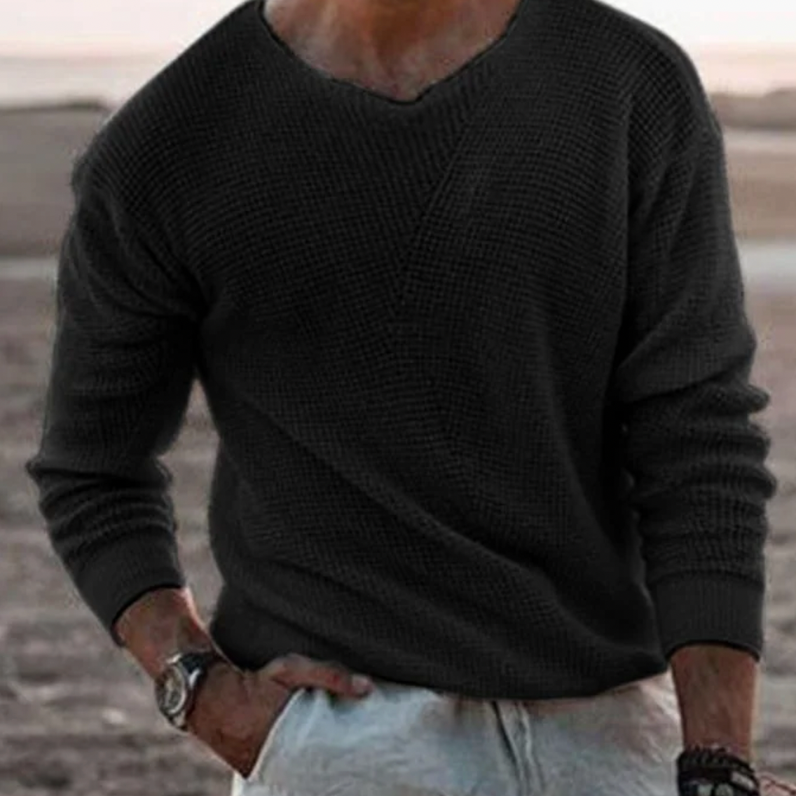 Constantino | Pullover de Malha Respiradíssimo Decote