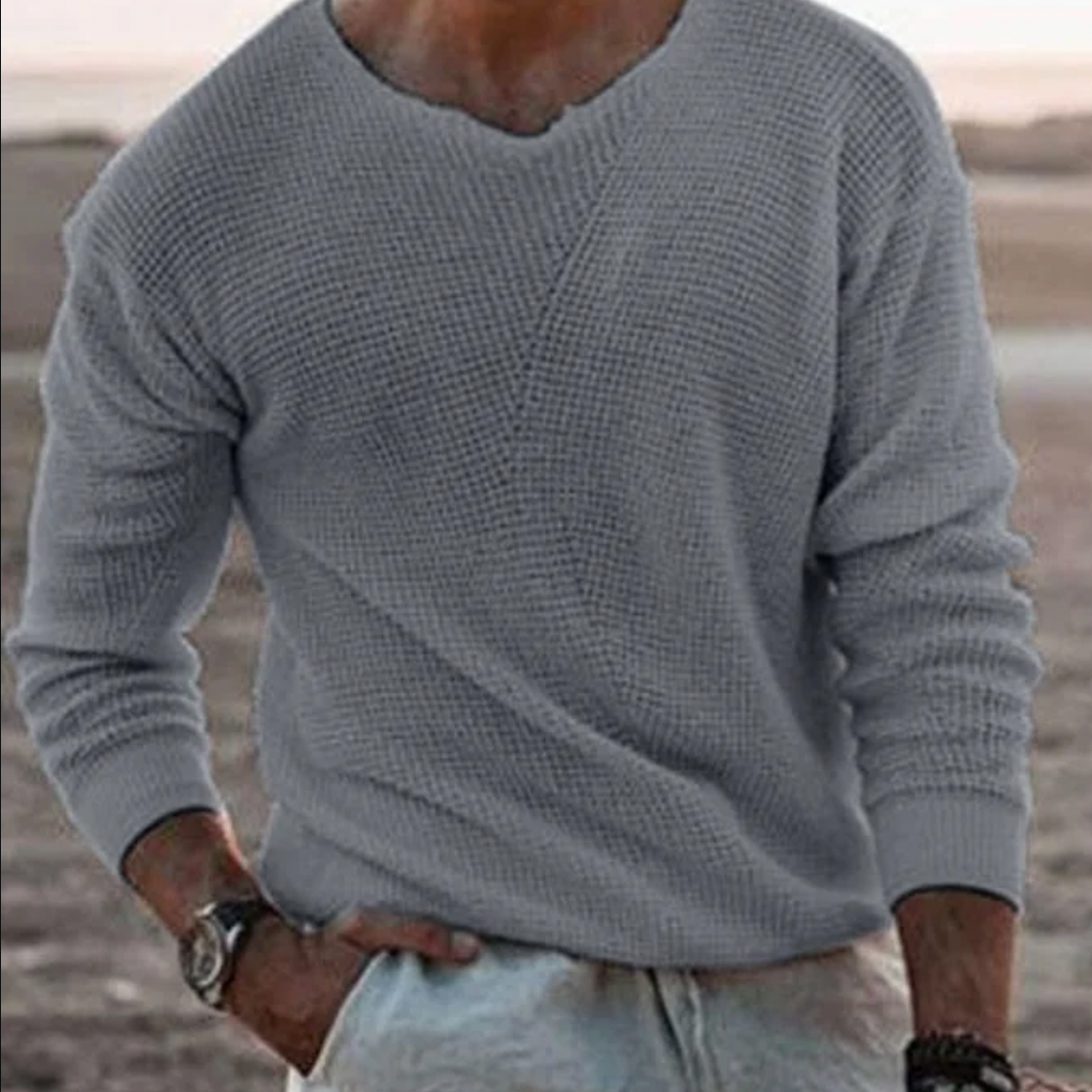 Constantino | Pullover de Malha Respiradíssimo Decote