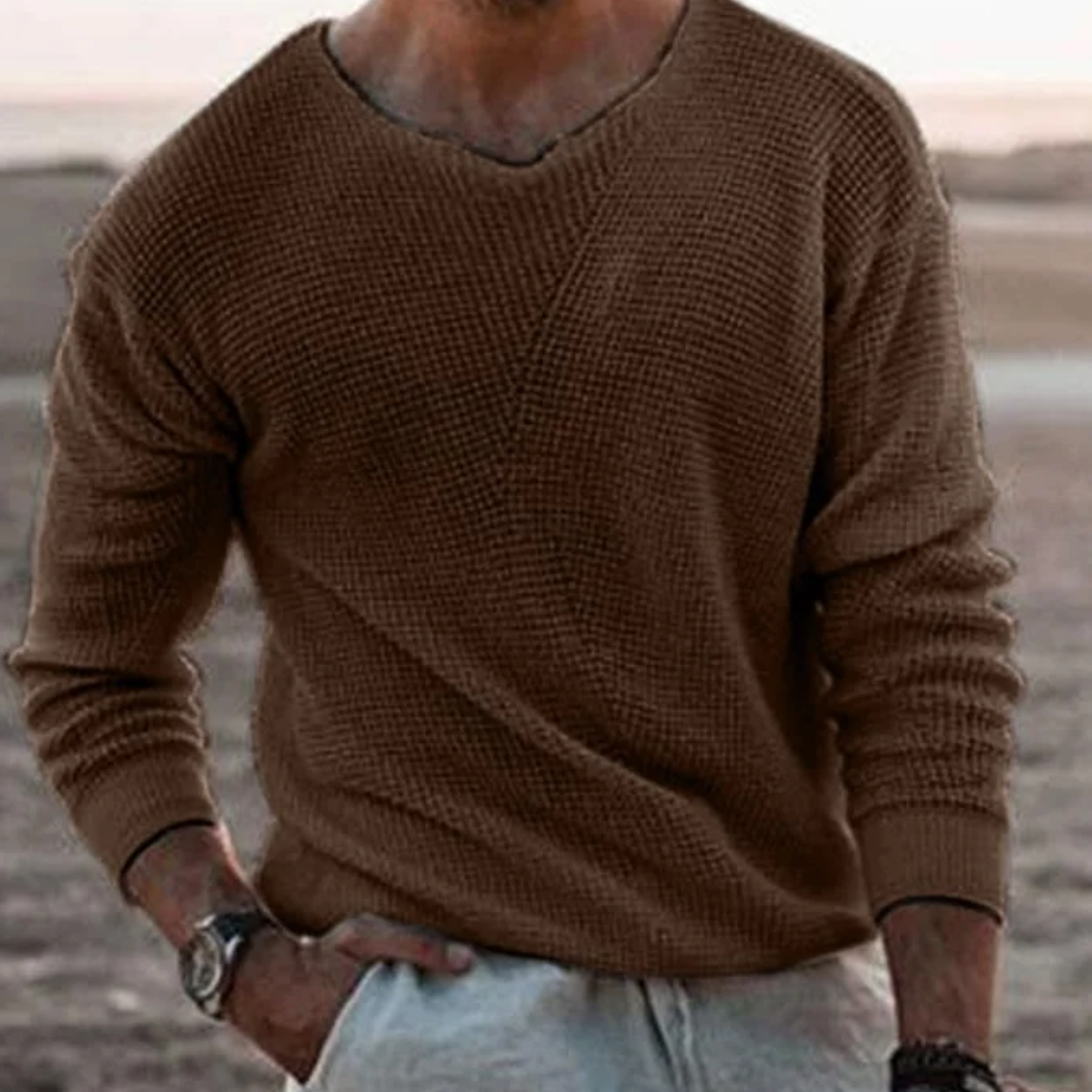 Constantino | Pullover de Malha Respiradíssimo Decote