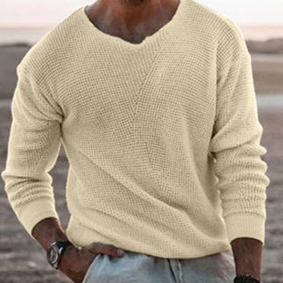 Constantino | Pullover de Malha Respiradíssimo Decote