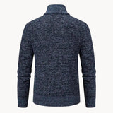Sweater de Malha - Fecho Frontal e Acabamento Canelado para Uso Fácil