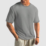 T-Shirt de Malha - Malha Estruturada e Retenção de Forma Respirável