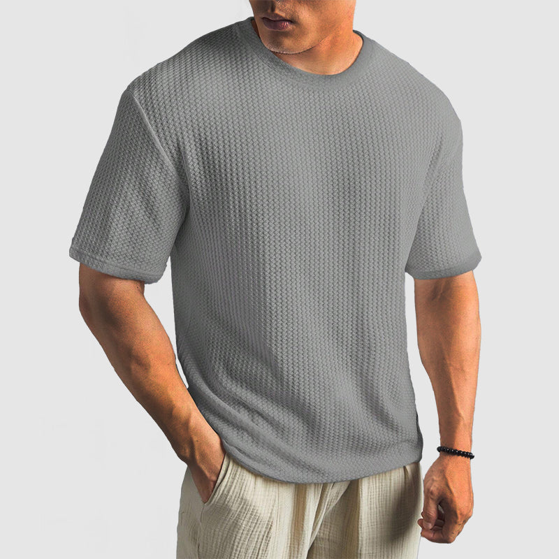 T-Shirt de Malha - Malha Estruturada e Retenção de Forma Respirável
