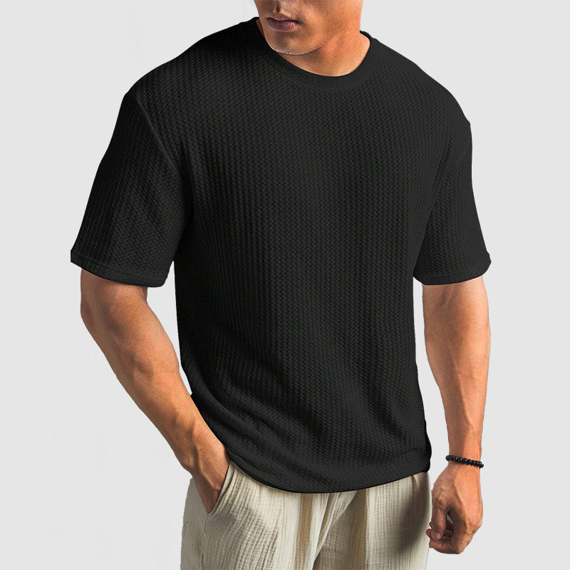 T-Shirt de Malha - Malha Estruturada e Retenção de Forma Respirável