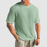T-Shirt de Malha - Malha Estruturada e Retenção de Forma Respirável