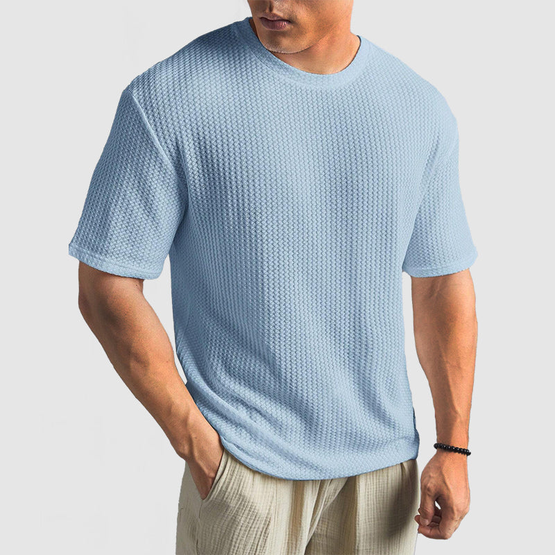 T-Shirt de Malha - Malha Estruturada e Retenção de Forma Respirável
