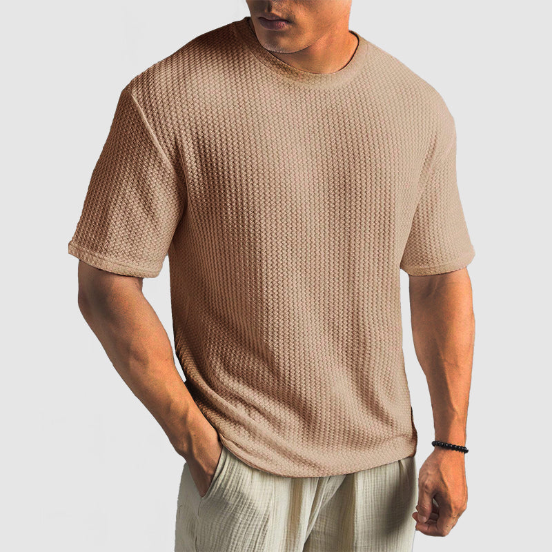 T-Shirt de Malha - Malha Estruturada e Retenção de Forma Respirável