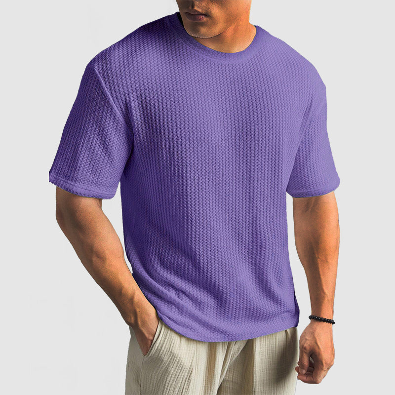 T-Shirt de Malha - Malha Estruturada e Retenção de Forma Respirável