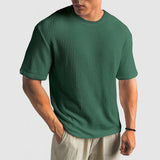 T-Shirt de Malha - Malha Estruturada e Retenção de Forma Respirável