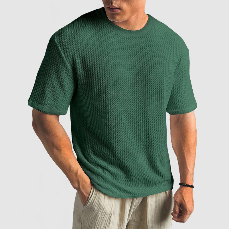 T-Shirt de Malha - Malha Estruturada e Retenção de Forma Respirável