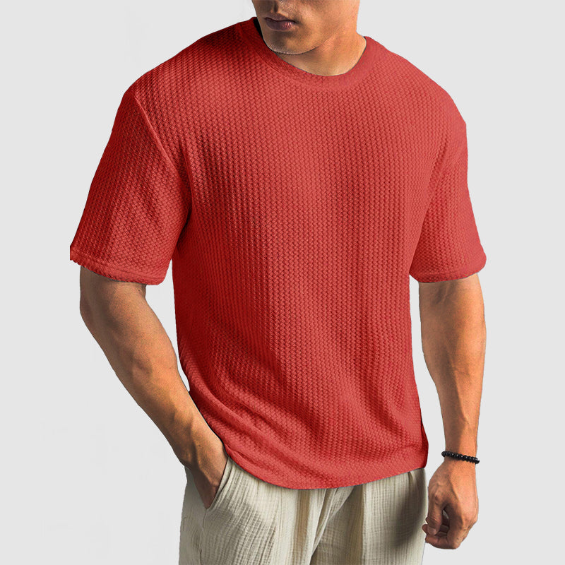 T-Shirt de Malha - Malha Estruturada e Retenção de Forma Respirável