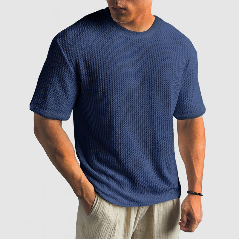 T-Shirt de Malha - Malha Estruturada e Retenção de Forma Respirável