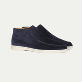 Mocassins - Slip On em Mistura Suave e Sola Interior Almofadada com Tração