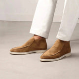 Mocassins - Slip On em Mistura Suave e Sola Interior Almofadada com Tração