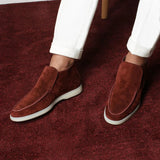 Mocassins - Slip On em Mistura Suave e Sola Interior Almofadada com Tração
