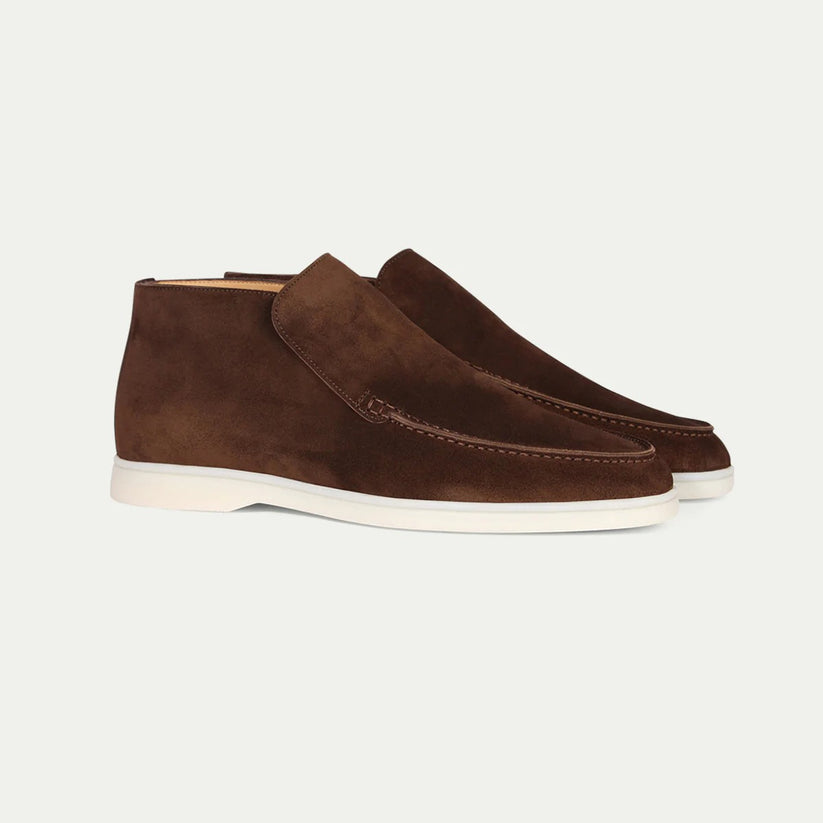 Mocassins - Slip On em Mistura Suave e Sola Interior Almofadada com Tração