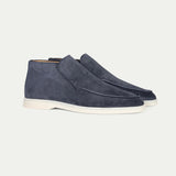 Mocassins - Slip On em Mistura Suave e Sola Interior Almofadada com Tração