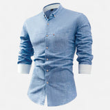 Camisa Utilitária de Manga Longa – Mistura Suave e Forma Estruturada