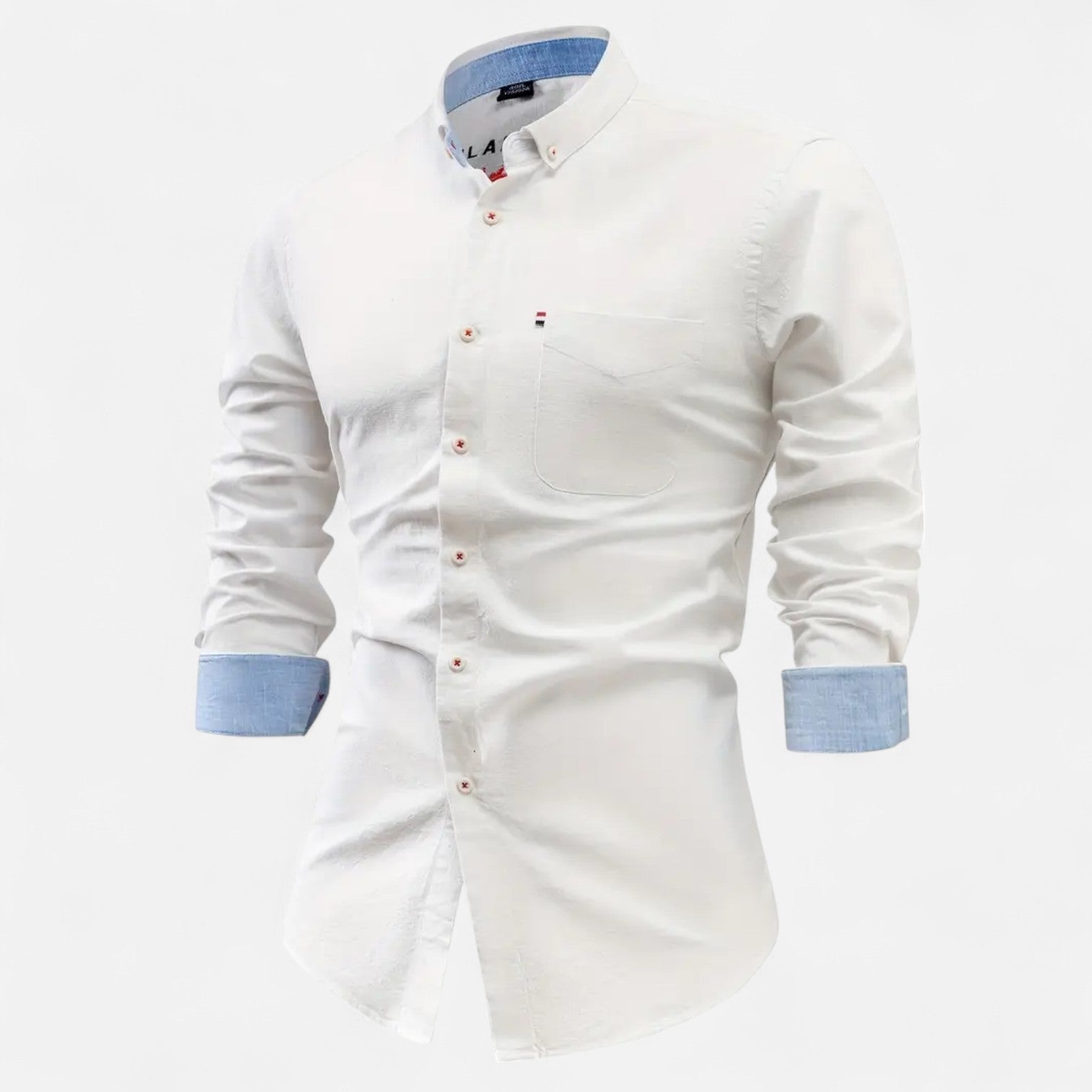 Camisa Utilitária de Manga Longa – Mistura Suave e Forma Estruturada