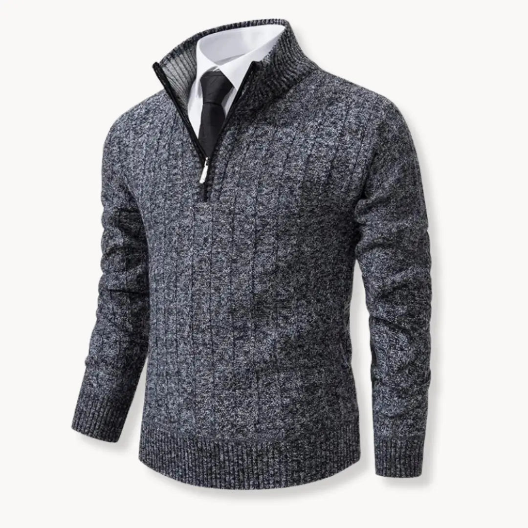 Sweater de Desempenho – Com Zíper de 1/4 e Ajuste Flexível