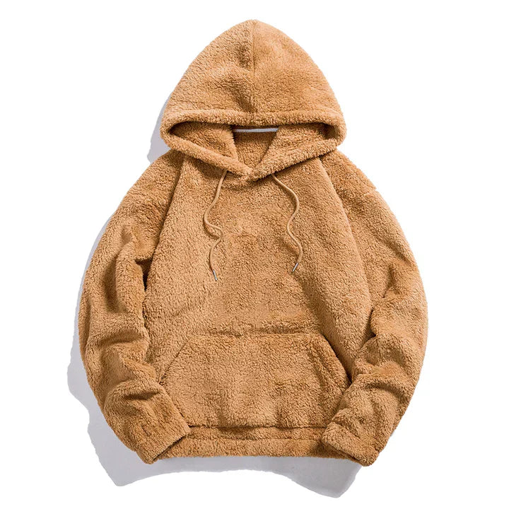 Pullover de Mistura de Pelúcia - Superfície Macia e Isolamento Quente