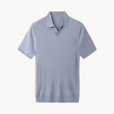 Polo em Mistura de Lyocell - Com Placket de Canelado e Forma Bem Definida