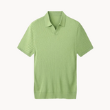 Polo em Mistura de Lyocell - Com Placket de Canelado e Forma Bem Definida