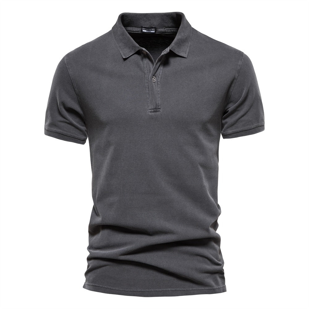 Polo – Gola Canellada e Fecho com Três Botões para Formato