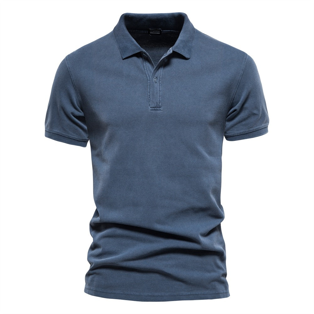 Polo – Gola Canellada e Fecho com Três Botões para Formato