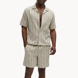 Conjunto Polo – Malha Texturizada e Conforto Respirável