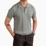 Polo – Mistura Texturizada de Jacquard e Corte Slim
