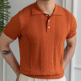 Polo – Mistura Texturizada de Jacquard e Corte Slim