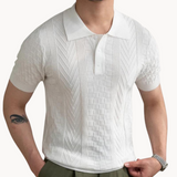 Polo – Mistura Texturizada de Jacquard e Corte Slim