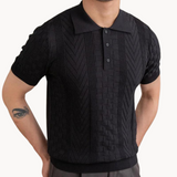 Polo – Mistura Texturizada de Jacquard e Corte Slim