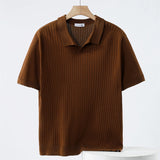 Camisa Polo - Mistura de Malha com Ribs Finos e Stretch Respirável