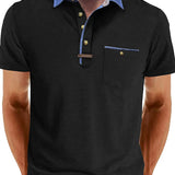 Camisa Polo - Mistura de Poliéster com Fecho de Botão & Conforto Fresco