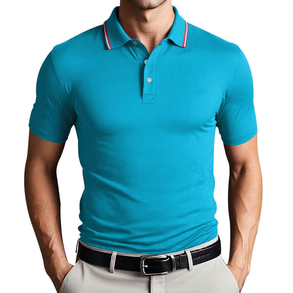 Camisa Polo - Mistura de Poliéster com Corte Slim e Ajuste Respirável