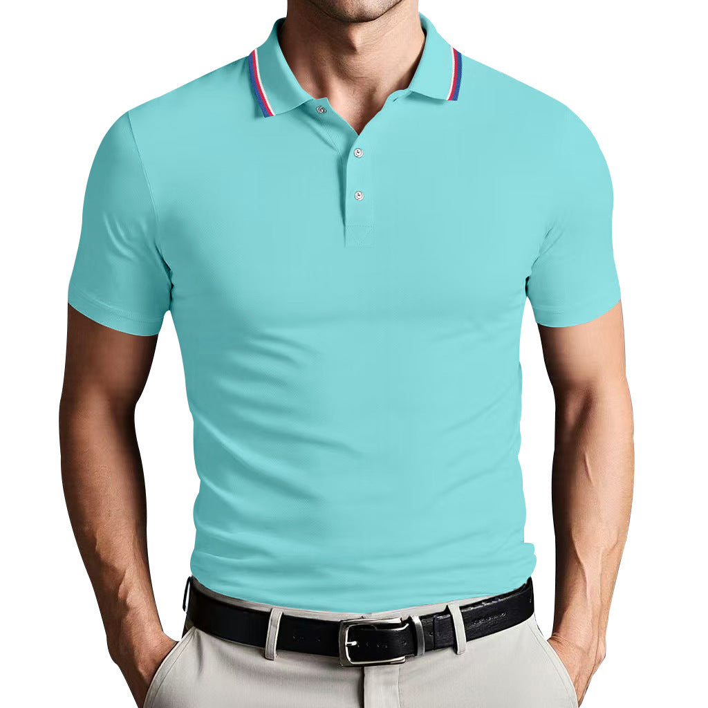 Camisa Polo - Mistura de Poliéster com Corte Slim e Ajuste Respirável