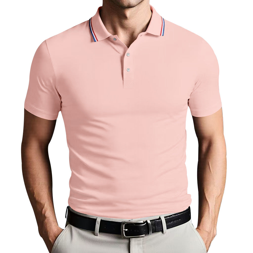 Camisa Polo - Mistura de Poliéster com Corte Slim e Ajuste Respirável